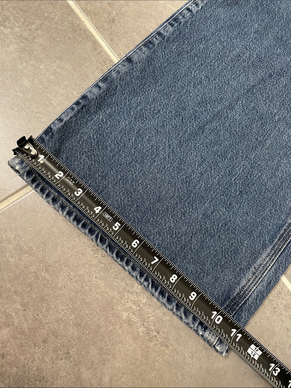 Agolde Wide-Leg Carpenter Jeans in Medium Blue - Picture 8 of 13